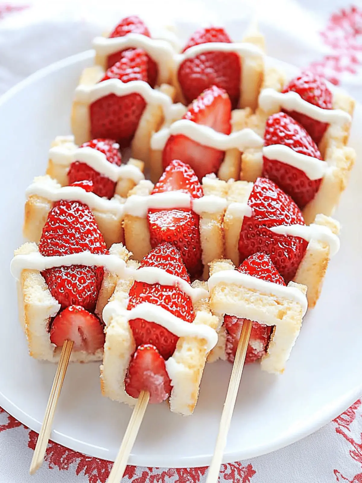 Delicious Strawberry Shortcake Kabobs for Sweet Moments 2 Strawberry Shortcake Kabobs