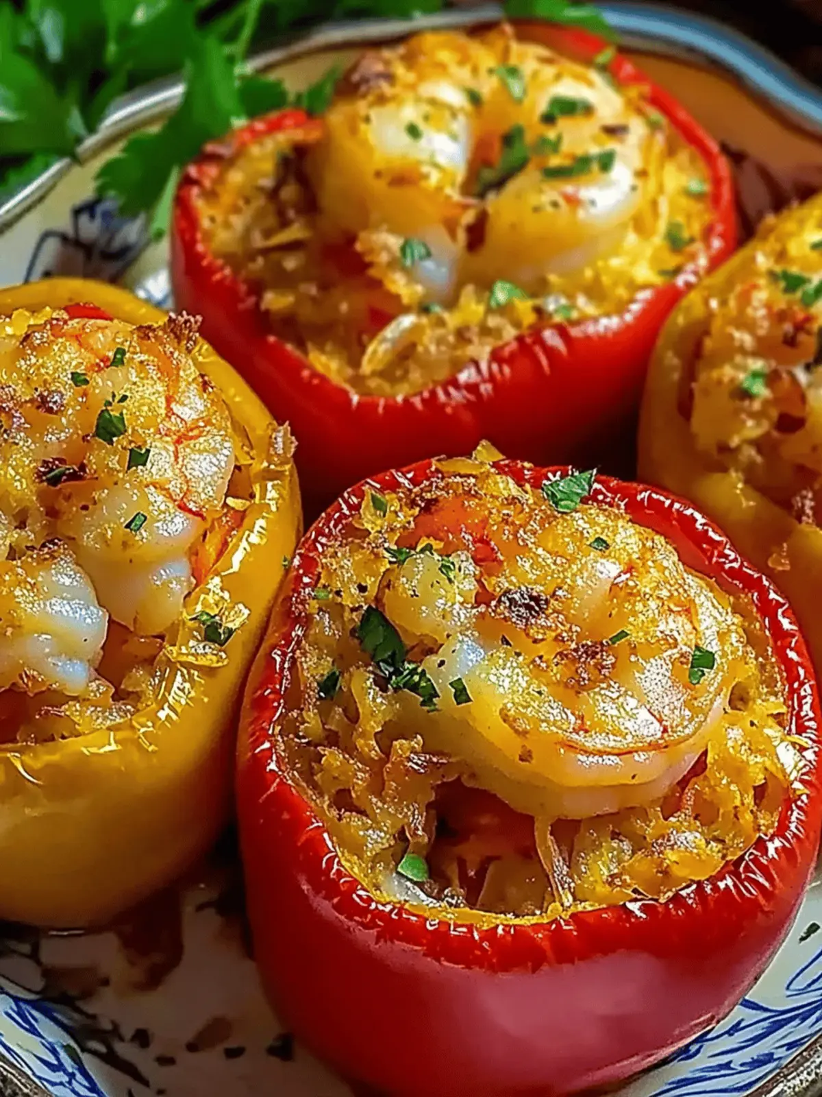 Garlic Butter Shrimp Stuffed Peppers for a Flavorful Weeknight Treat 2 Garlic Butter Shrimp Stuffed Peppers