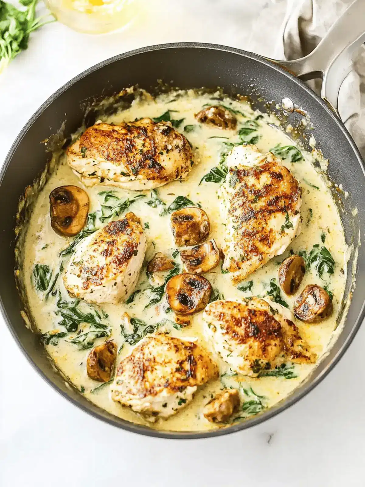 Creamy Chicken Florentine Skillet You ll Crave Every Night 4 Chicken Florentine Skillet