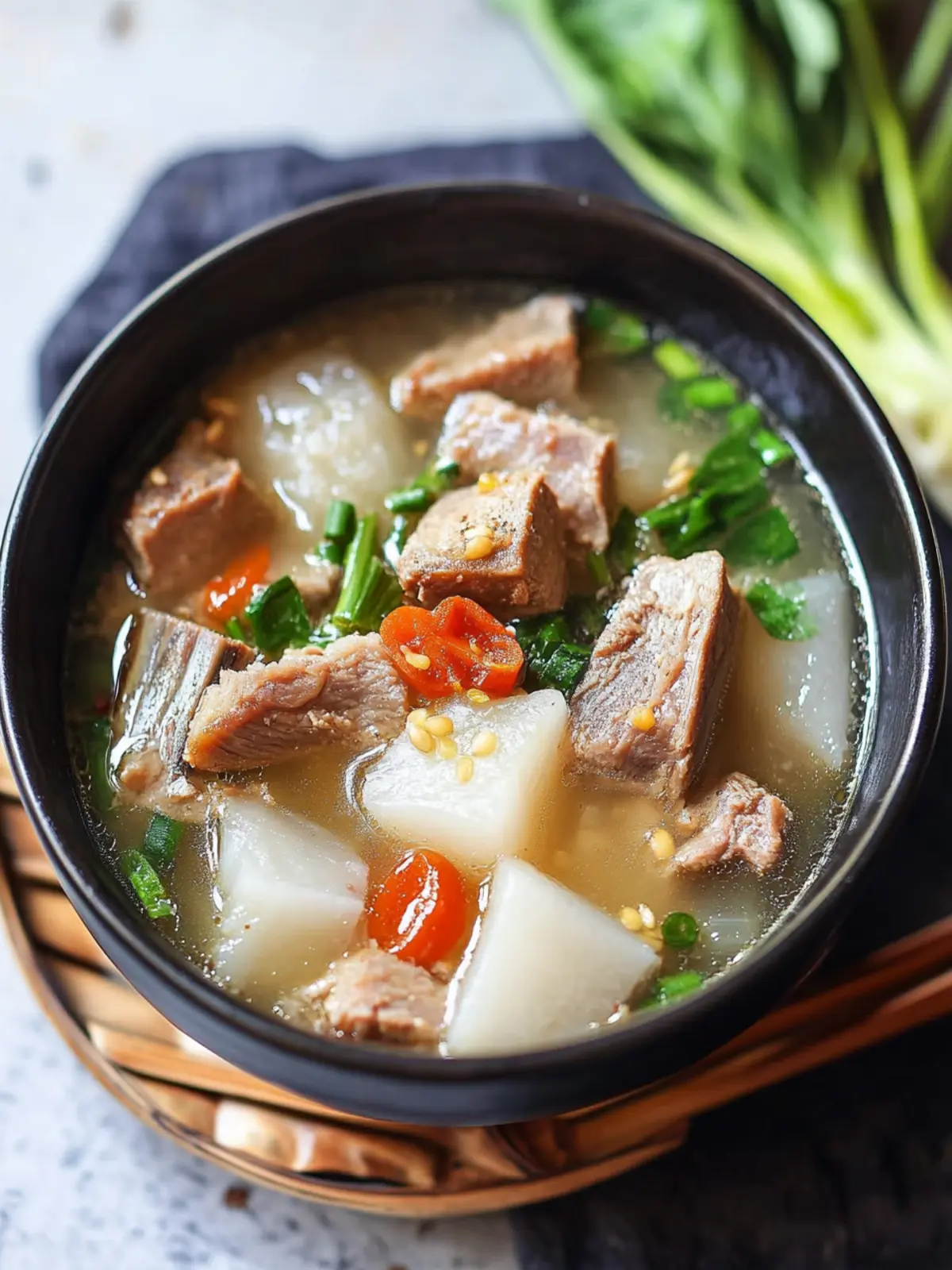 Hearty Pork Rib Soup with Daikon for Cozy Nights at Home 2 Pork Rib Soup with Daikon