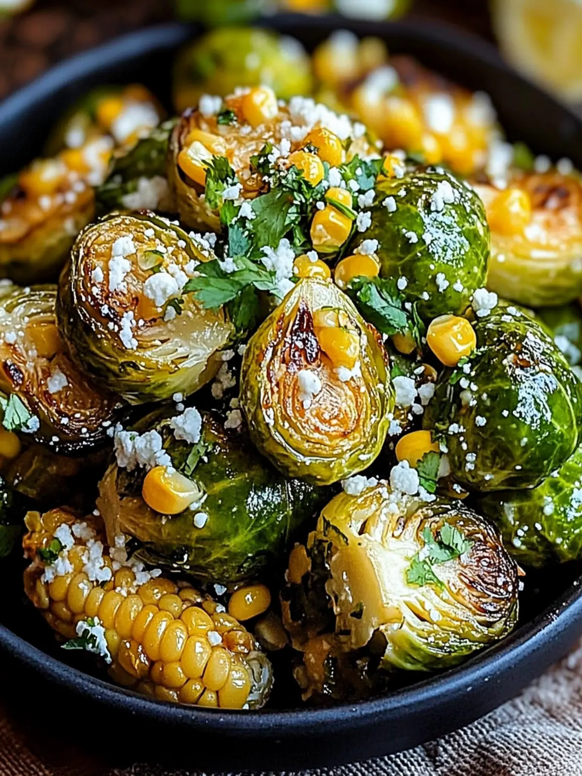 Savor Mexican Street Corn Brussels Sprouts with Zesty Flavor 3 Mexican Street Corn Brussels Sprouts