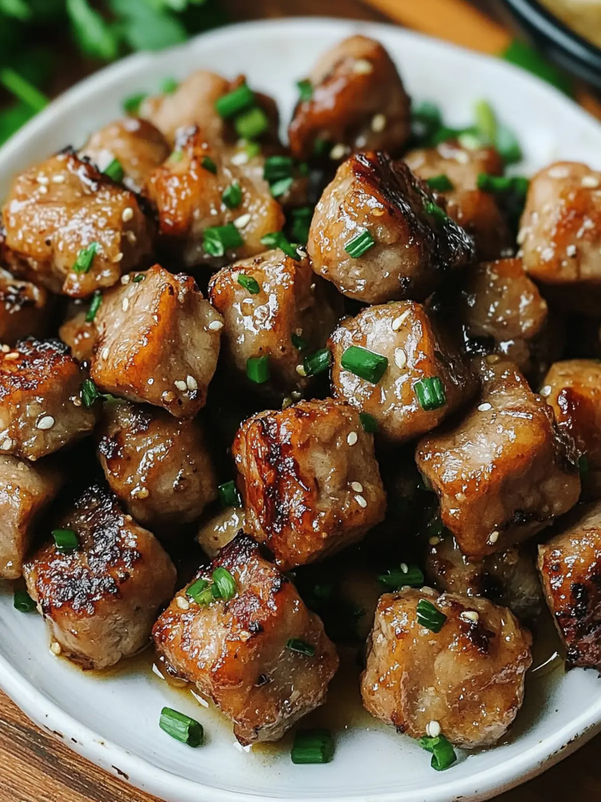 Irresistible Garlic Pork Bites Perfect for Any Gathering 3 Garlic Pork Bites