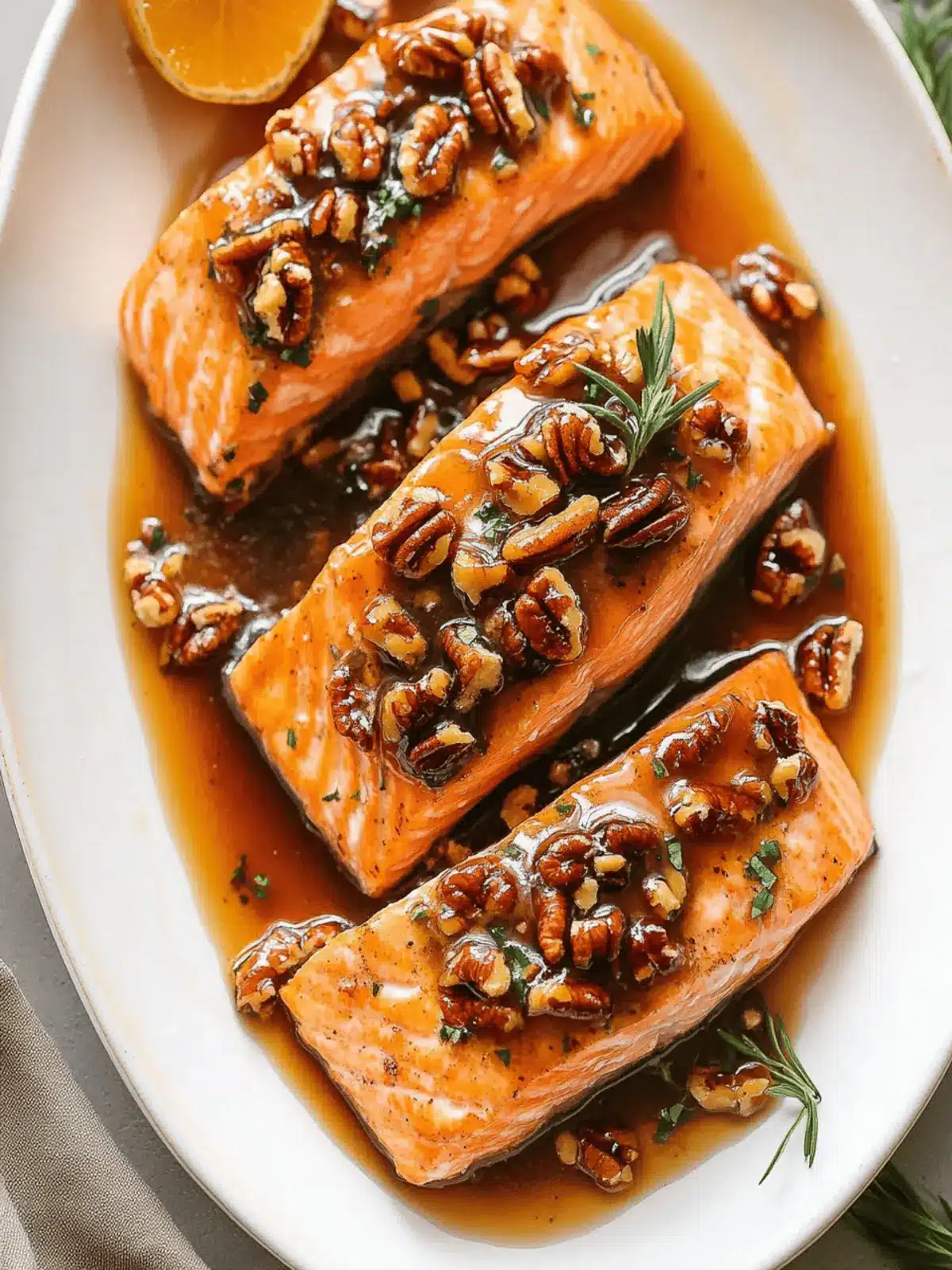Maple Pecan Glazed Salmon: A Sweet & Savory Delight 2 Maple Pecan Glazed Salmon