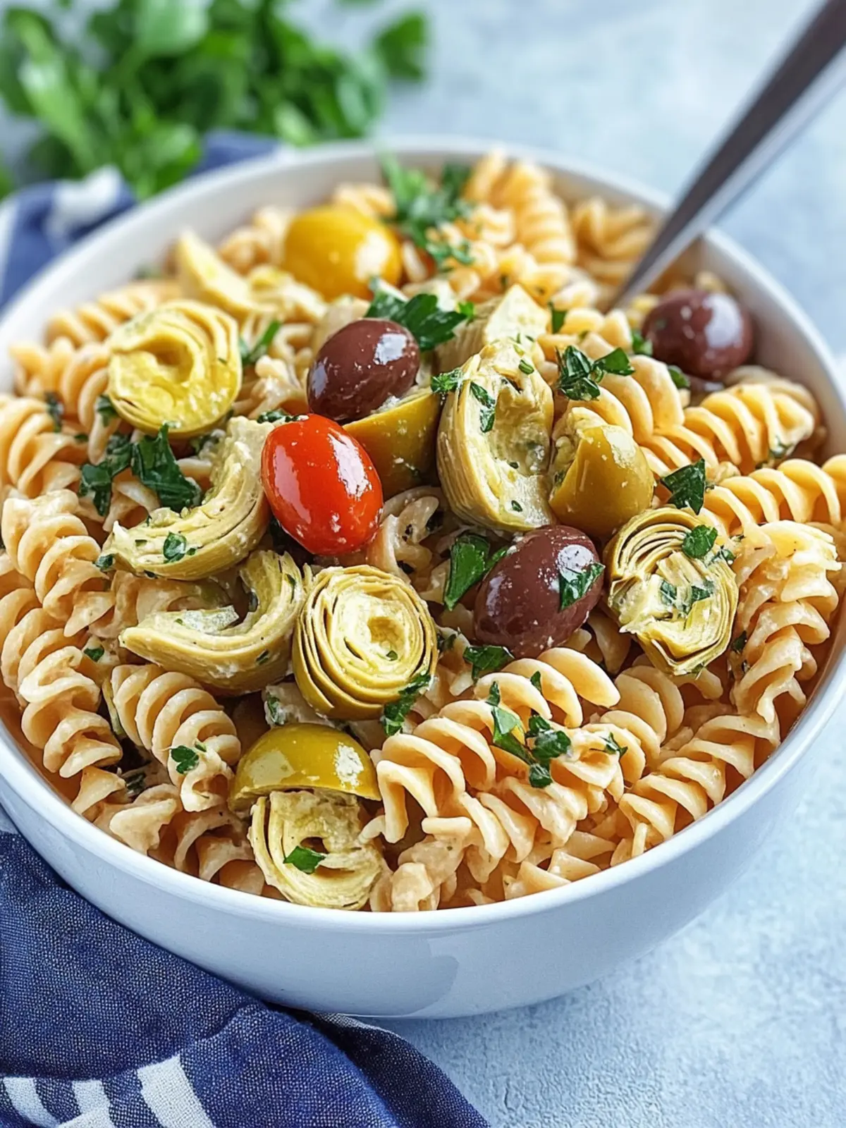 Refreshing Olive and Artichoke Pasta Salad for Summer Fun 2 Olive and Artichoke Pasta Salad