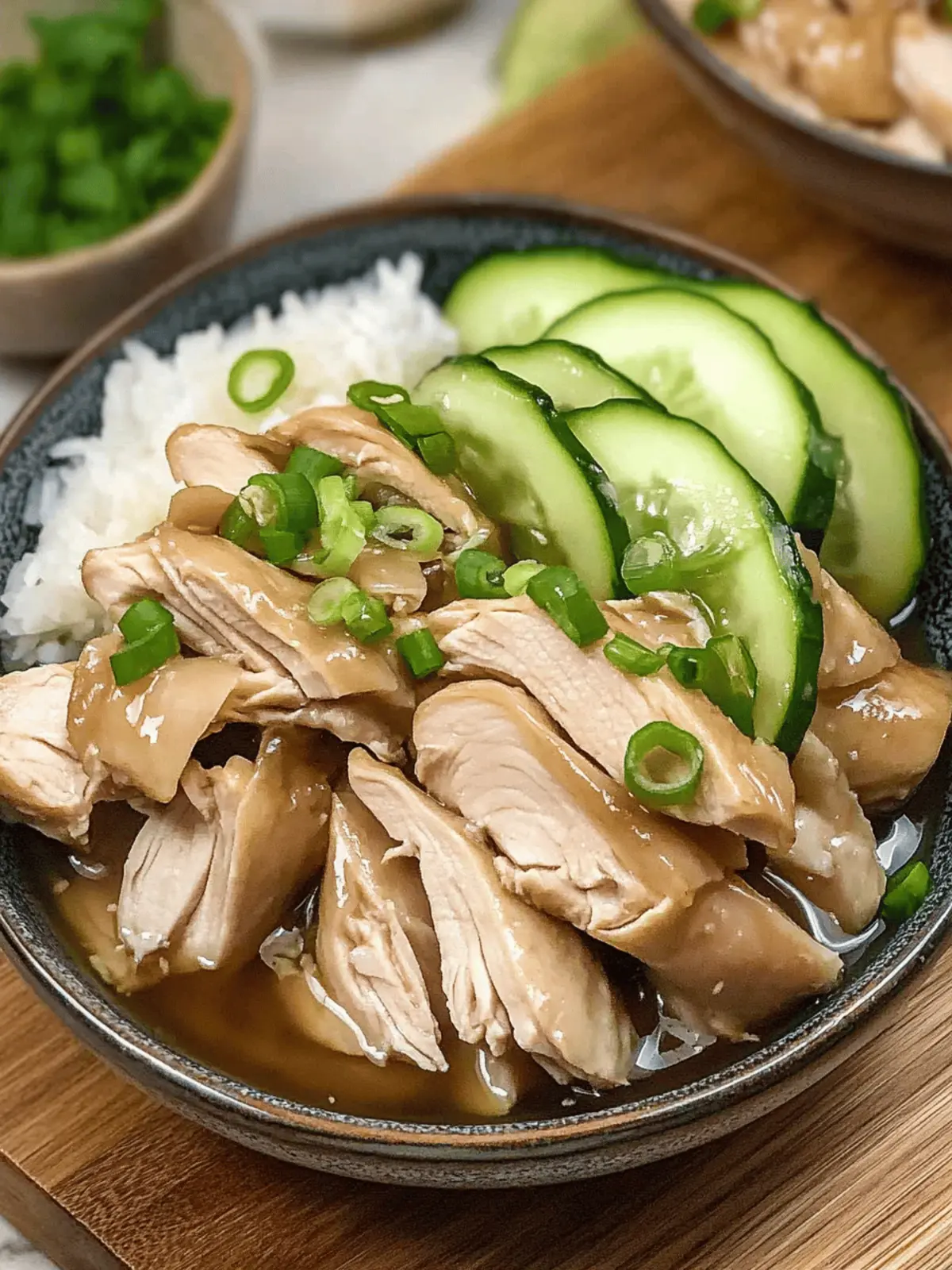 Flavor-Packed Poached Chicken with Ginger Scallion Sauce 3 Poached Chicken with Ginger Scallion Sauce